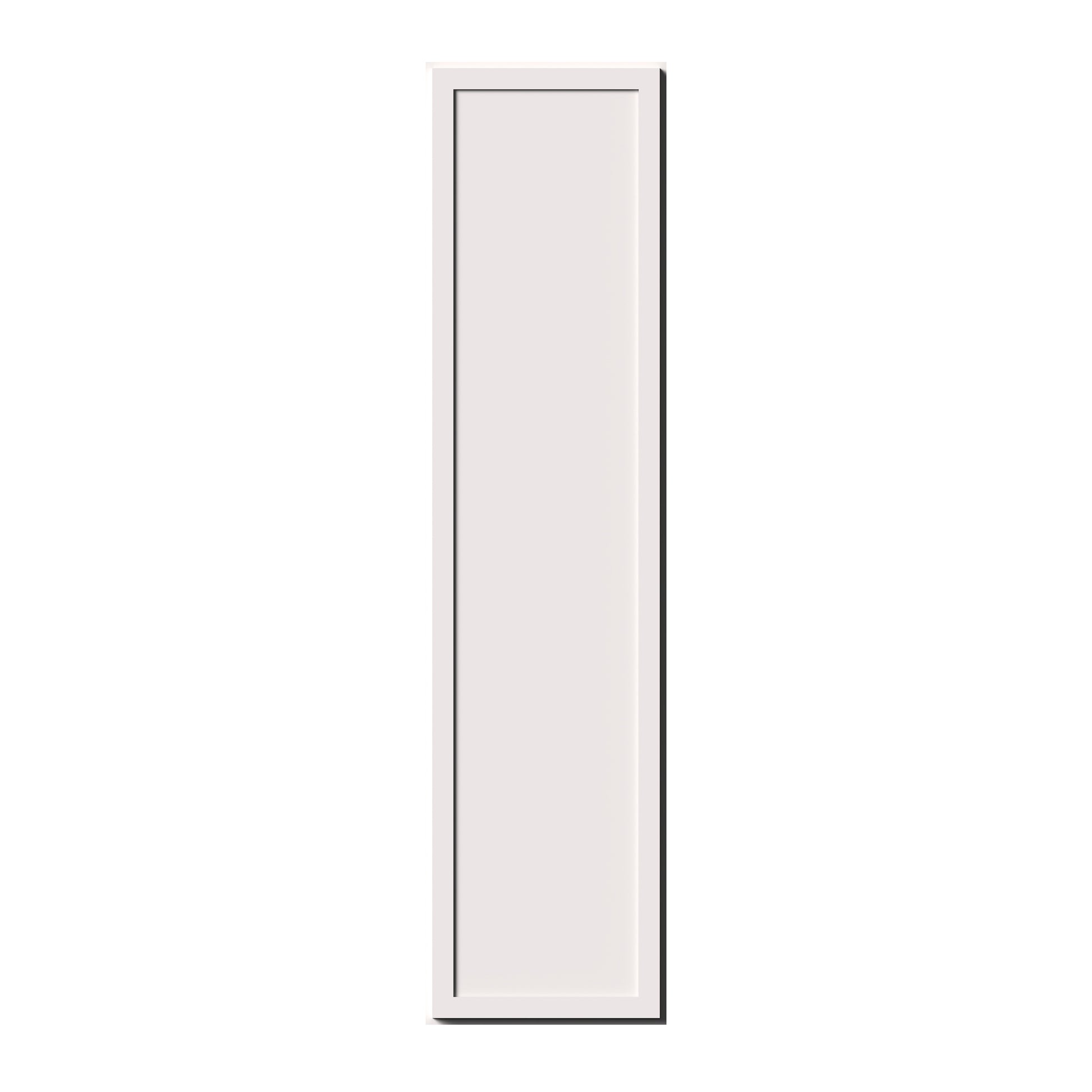 Slim Shaker Alabaster RTA 9"-12"W x 12"D x 30"/36"H Standard Wall Cabinet With 1 Door and 2 Shelves