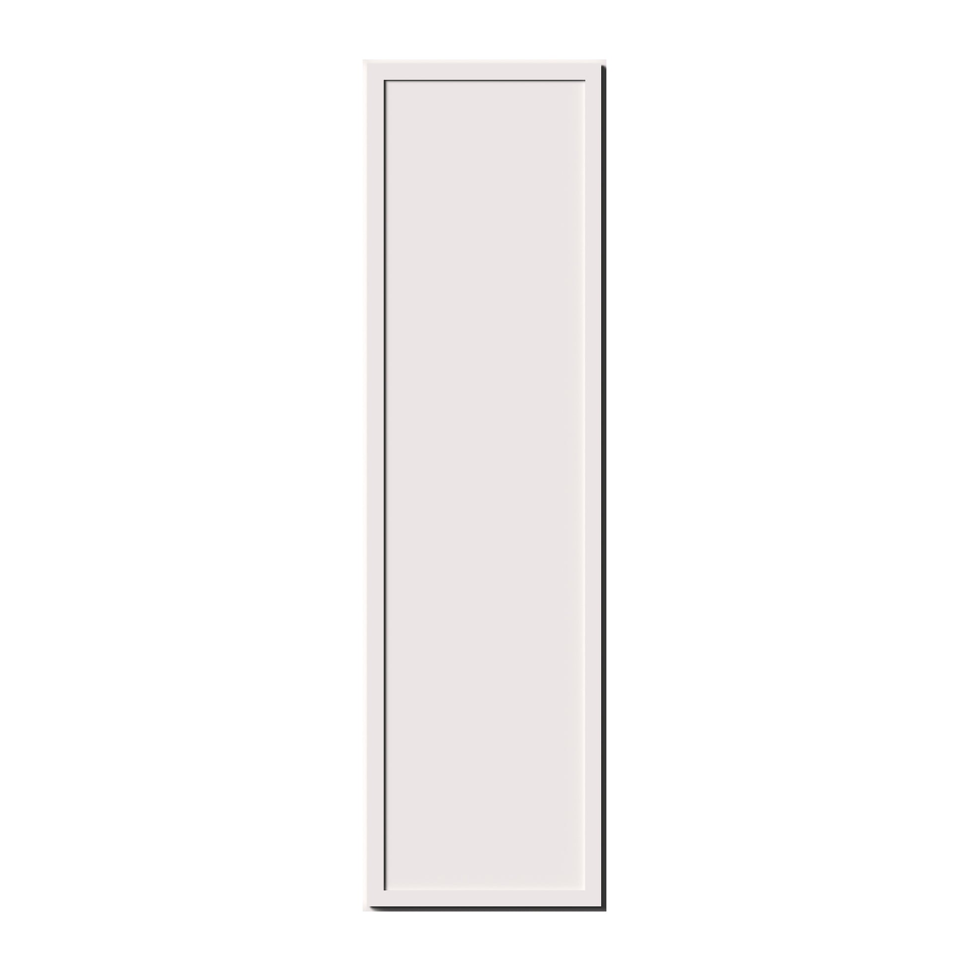 Slim Shaker Alabaster RTA 9"-12"W x 12"D x 42"H Standard Wall Cabinet With 1 Door and 3 Shelves