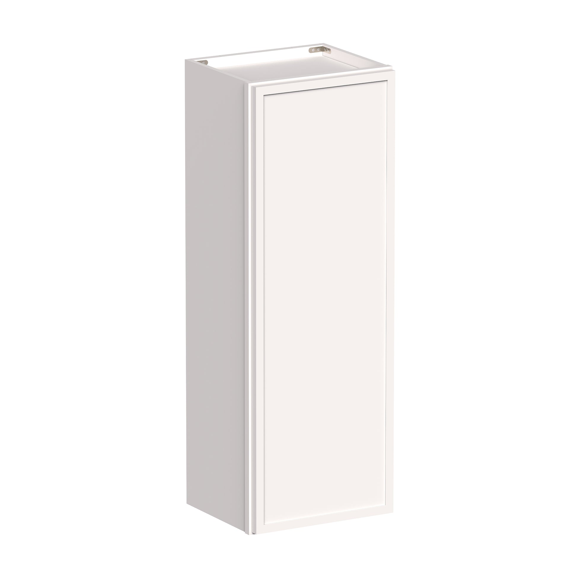 Slim Shaker Alabaster RTA 9"-12"W x 12"D x 42"H Standard Wall Cabinet With 1 Door and 3 Shelves