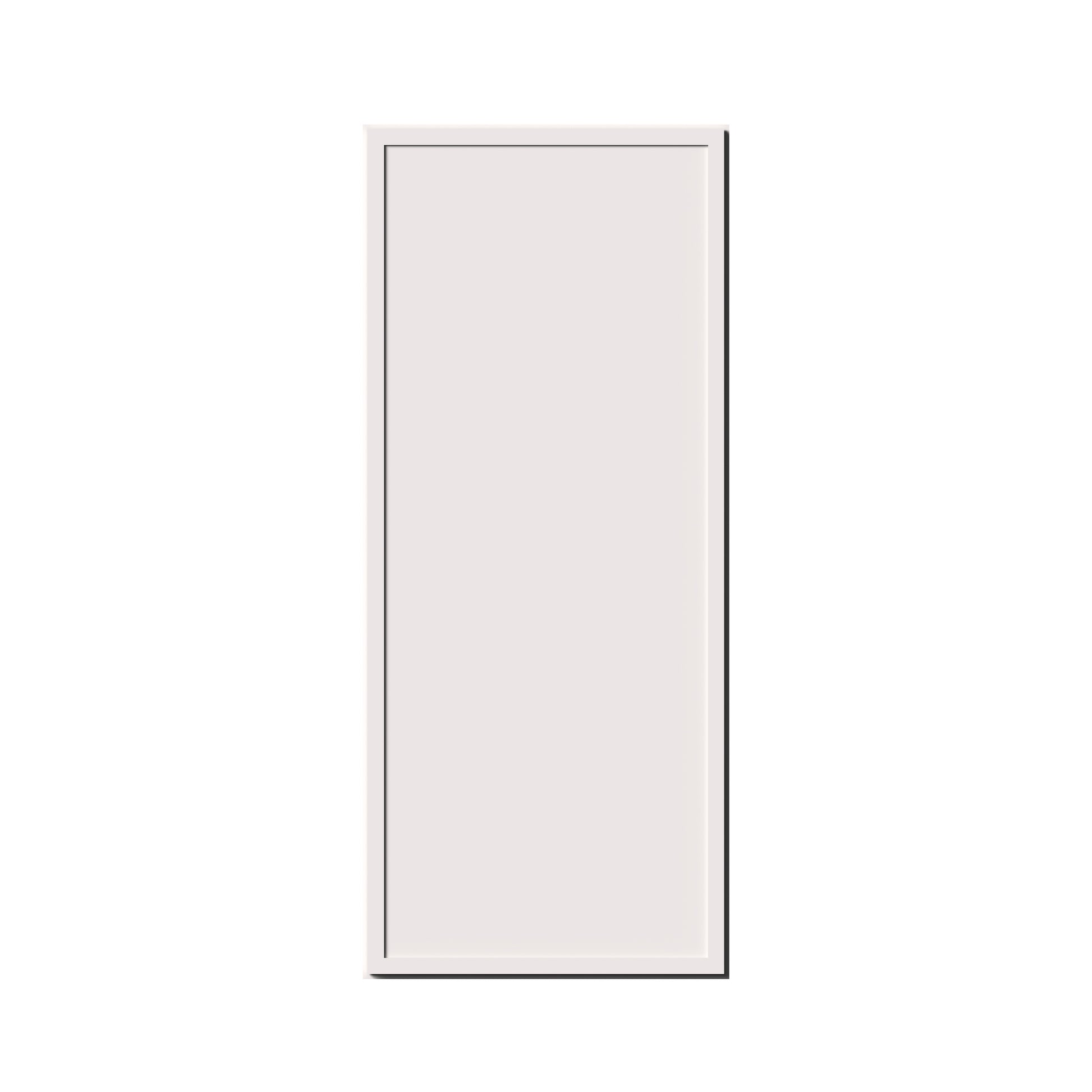 Slim Shaker Alabaster RTA 9"-12"W x 12"D x 42"H Standard Wall Cabinet With 1 Door and 3 Shelves