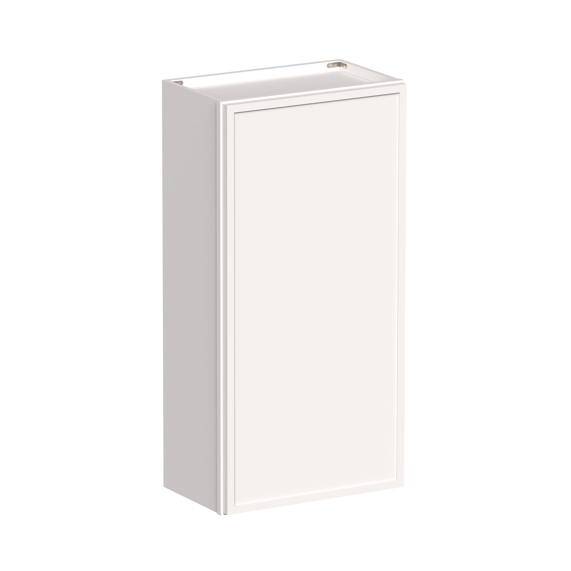 Slim Shaker Alabaster RTA 9"-12"W x 12"D x 42"H Standard Wall Cabinet With 1 Door and 3 Shelves