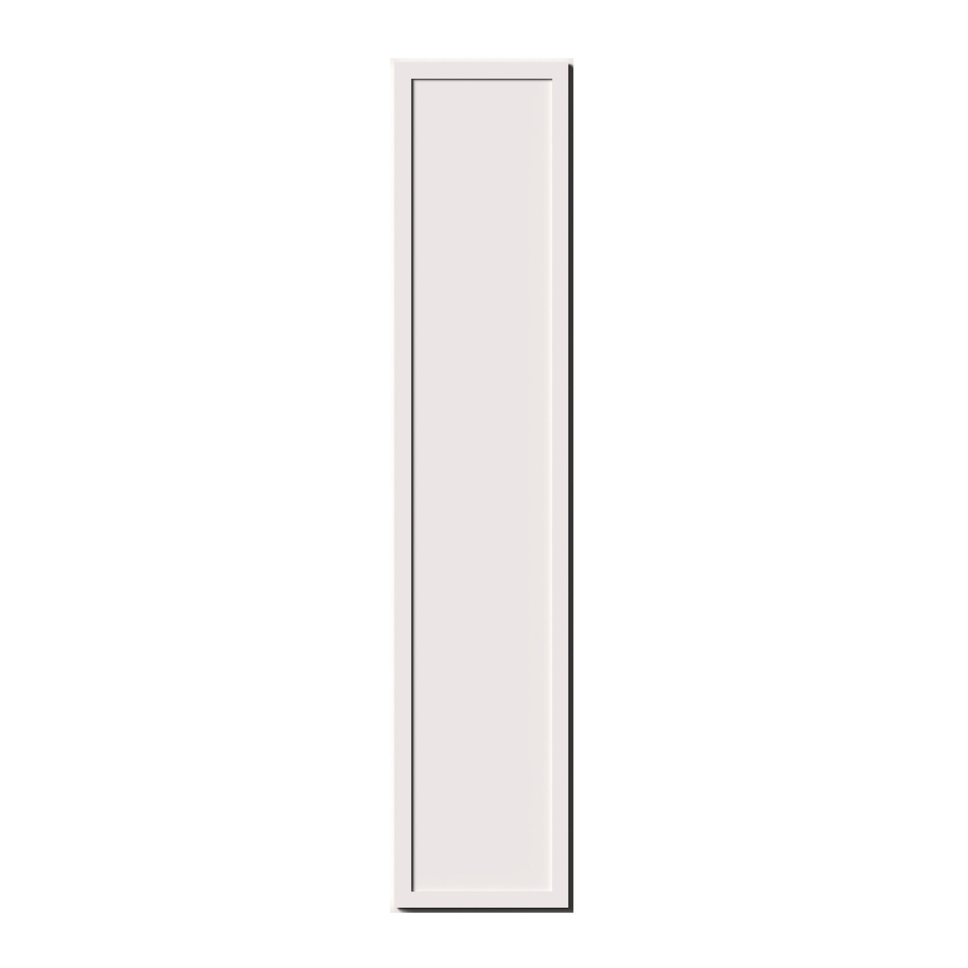 Slim Shaker Alabaster RTA 9"-12"W x 12"D x 42"H Standard Wall Cabinet With 1 Door and 3 Shelves