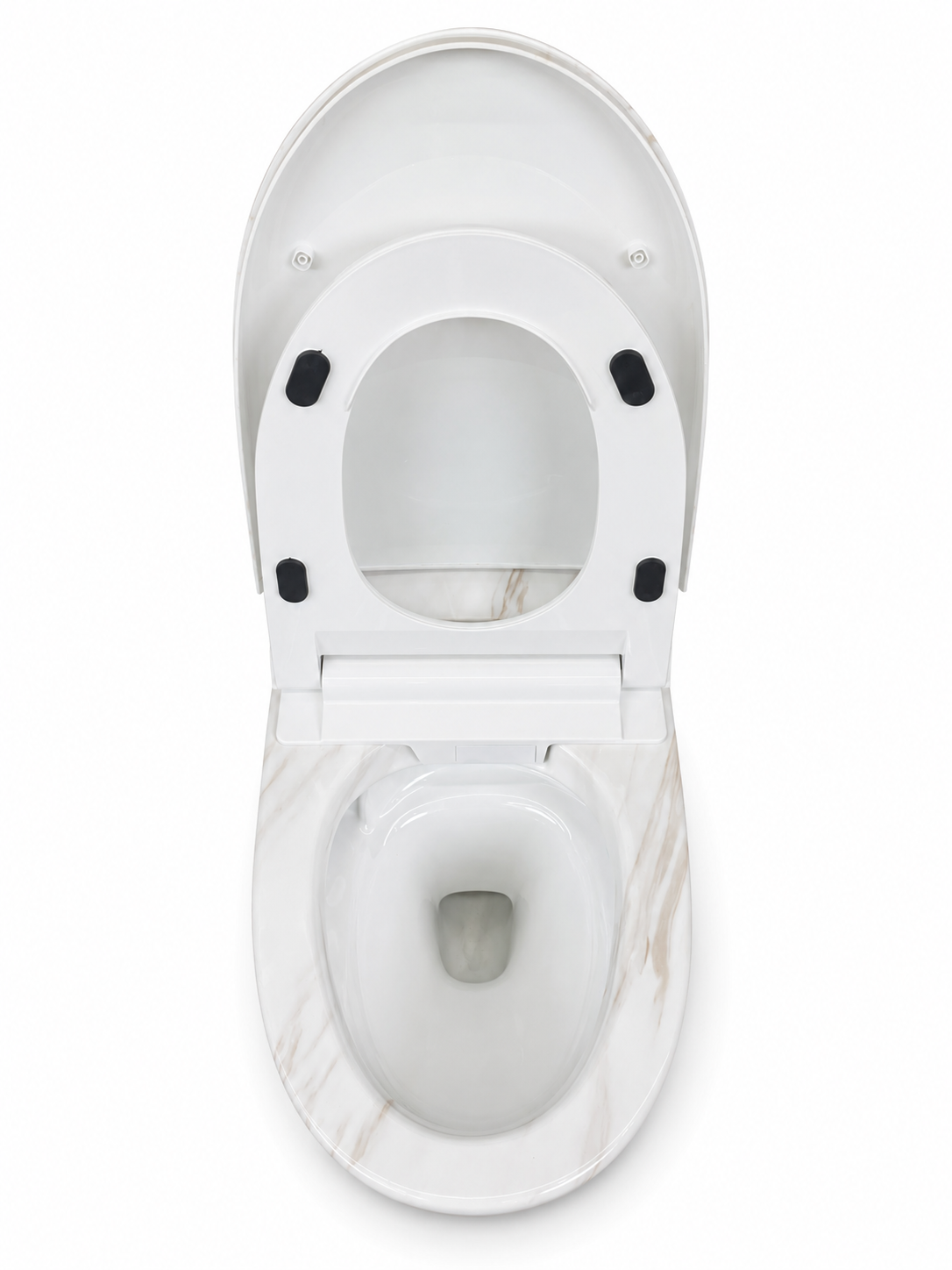 Smart Toilet with Auto Open & Close, Auto Flush, Heated Seat, Warm Water Wash, Dryer, UV Nozzle Care, ADA Height