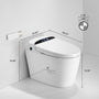 Luxury High-Performance Smart Toilet with Heated Seat & Hands-Free Operation