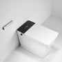 White Elongated Smart Bidet Toilet with UV Sterilization and Remote Control