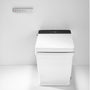 White Elongated Smart Bidet Toilet with UV Sterilization and Remote Control