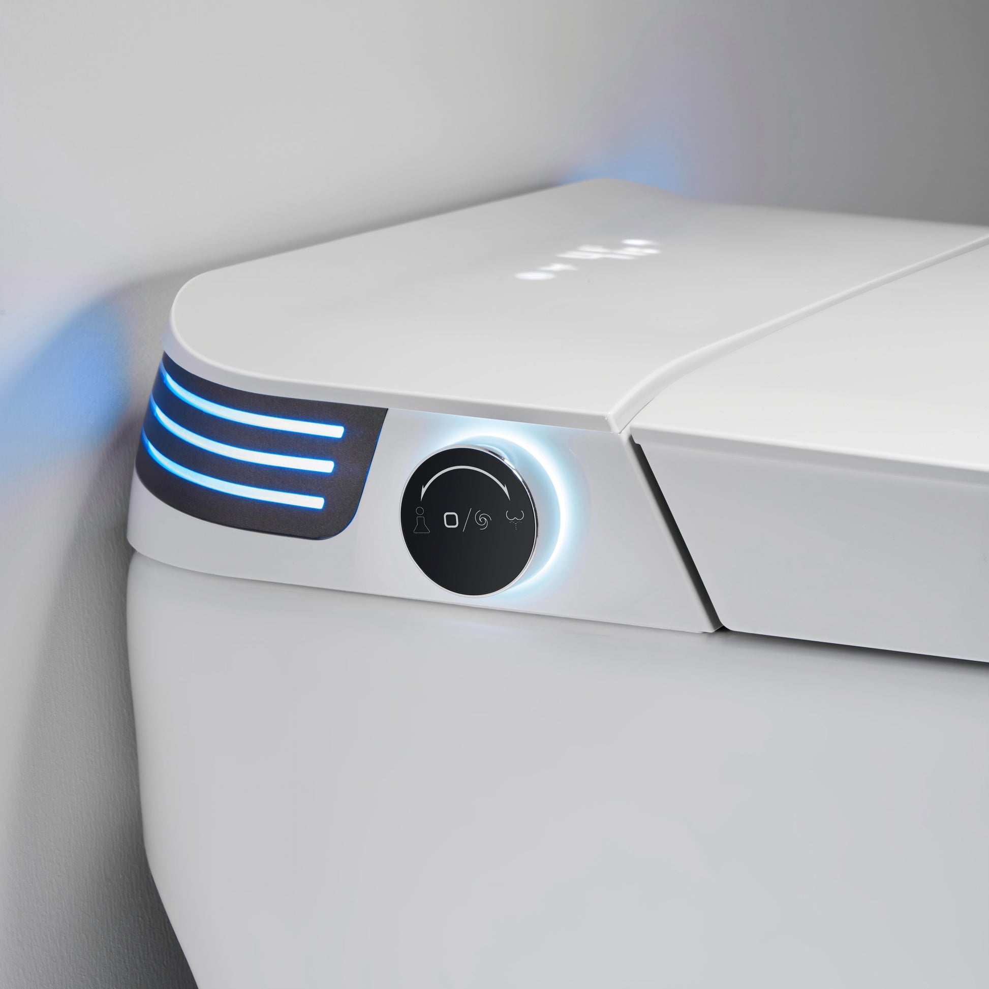Modern Antibacterial Ceramic Smart Toilet with Side Ambient Lighting