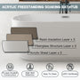 59"/67" Acrylic Freestanding Bathtub with Unique Pleated Design