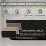 59"/67" Acrylic Freestanding Bathtub with Unique Pleated Design