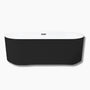 59"/67" Acrylic Freestanding Bathtub with Unique Pleated Design