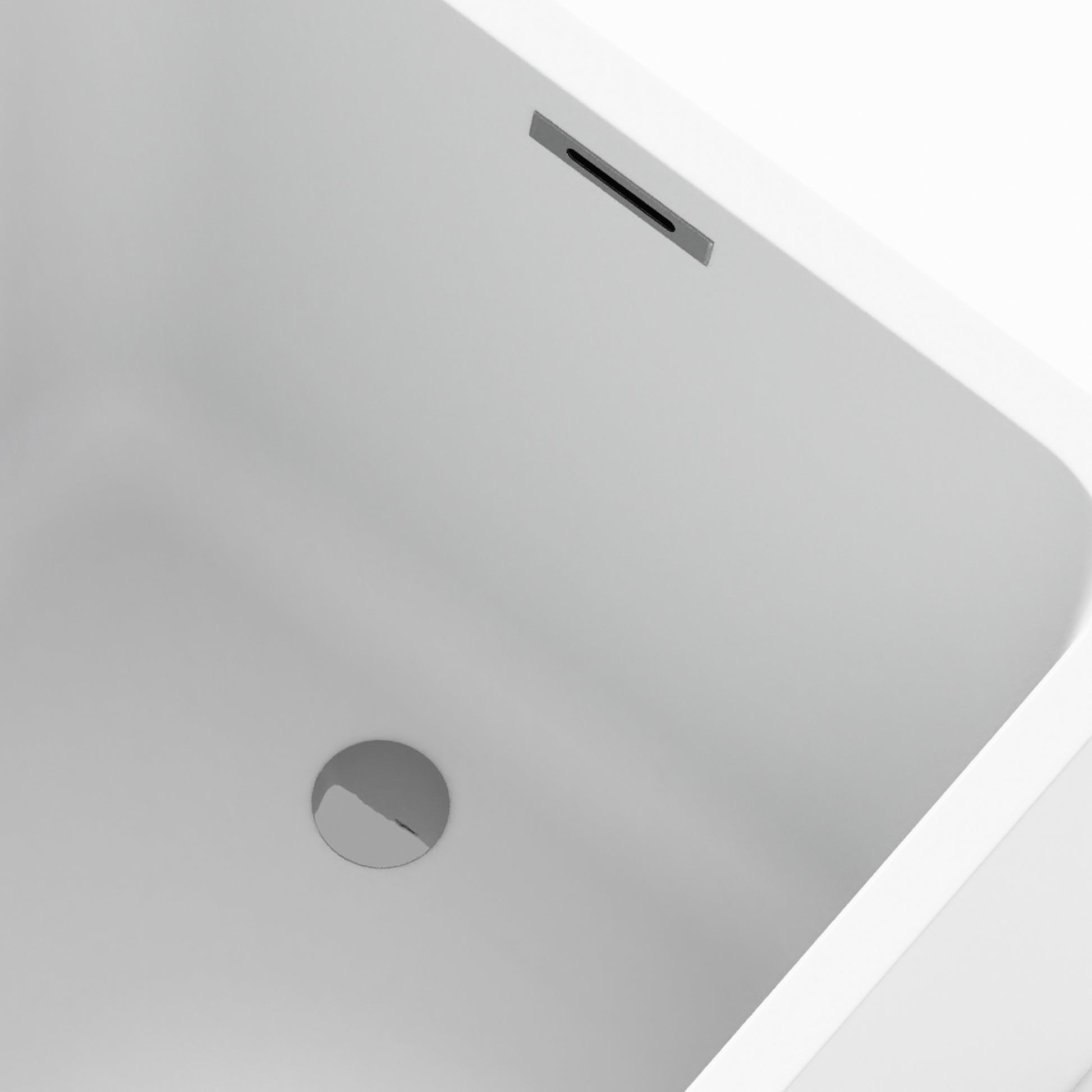 43" Gloss White Rectangule Acrylic Freestanding Bathtub with&without Built-in Seat