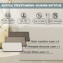 43" Gloss White Rectangule Acrylic Freestanding Bathtub with&without Built-in Seat