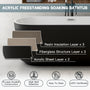 59"/69" Oval Acrylic Freestanding Bathtub with Unique Pleated Design