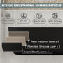 59"/69" Oval Acrylic Freestanding Bathtub with Unique Pleated Design