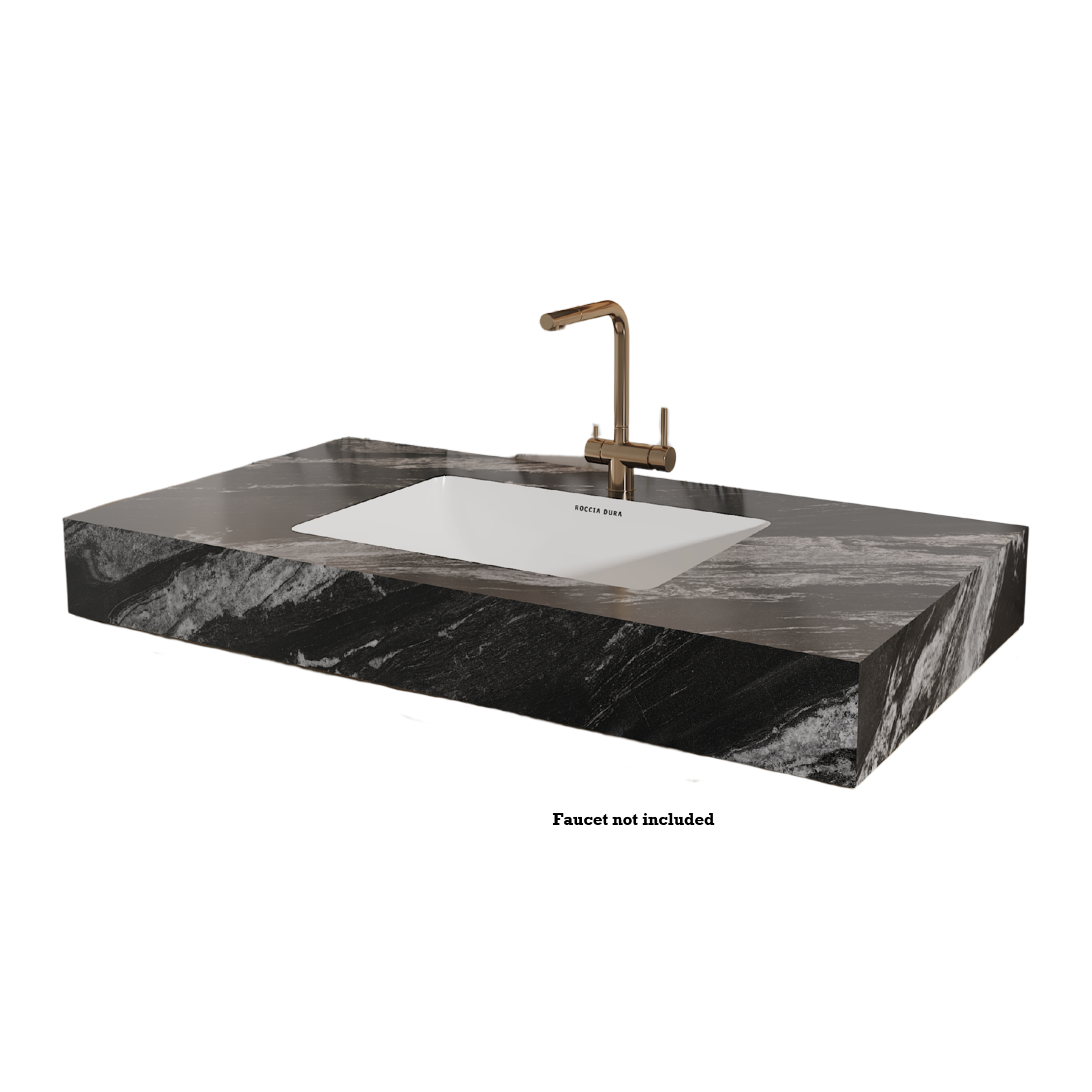 24"Seamless Porcelain Single Sink Bathroom Vanity Top Only with Integrated Sink
