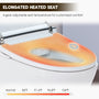 Heated Seat Smart Toilet with Dual Flush 1/1.28 GPF and Adjustable Temperature