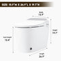 Tankless Smart Toilet with Heated Seat, Foot Sensor and Automatic Flush