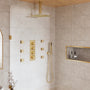12" Ceiling Mount Rain Shower System with Handheld and Body Jets