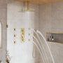 12" Ceiling Mount Rain Shower System with Handheld and Body Jets
