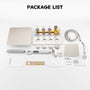12-inch 3-Function Ceiling Mounted Thermostatic Shower System with Dual Shower Heads
