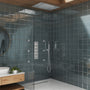 Deluxe 4-Function Thermostatic Shower System with LED Lighting & Bluetooth Music 