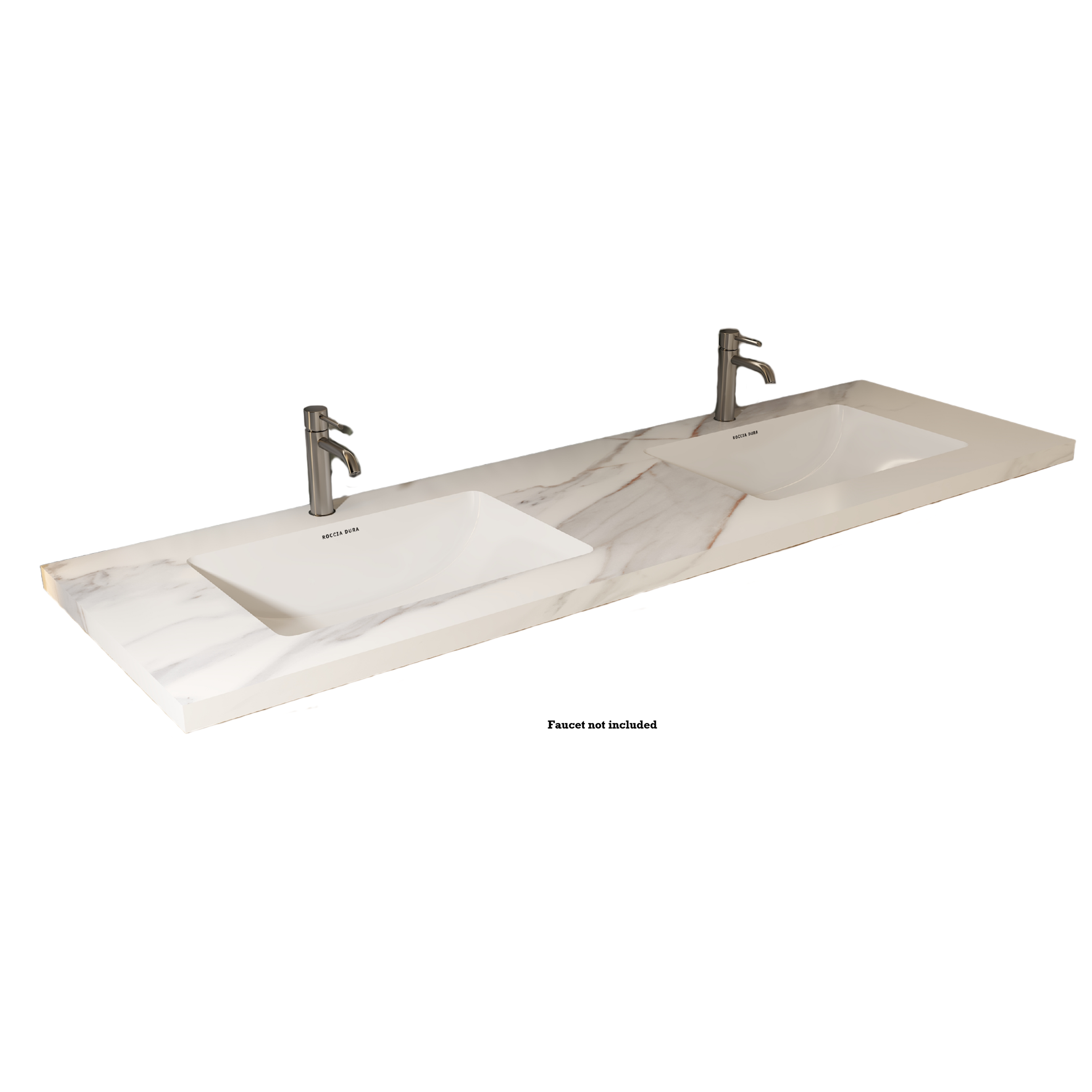 60"Seamless Porcelain Bathroom Vanity Top with Integrated Sink