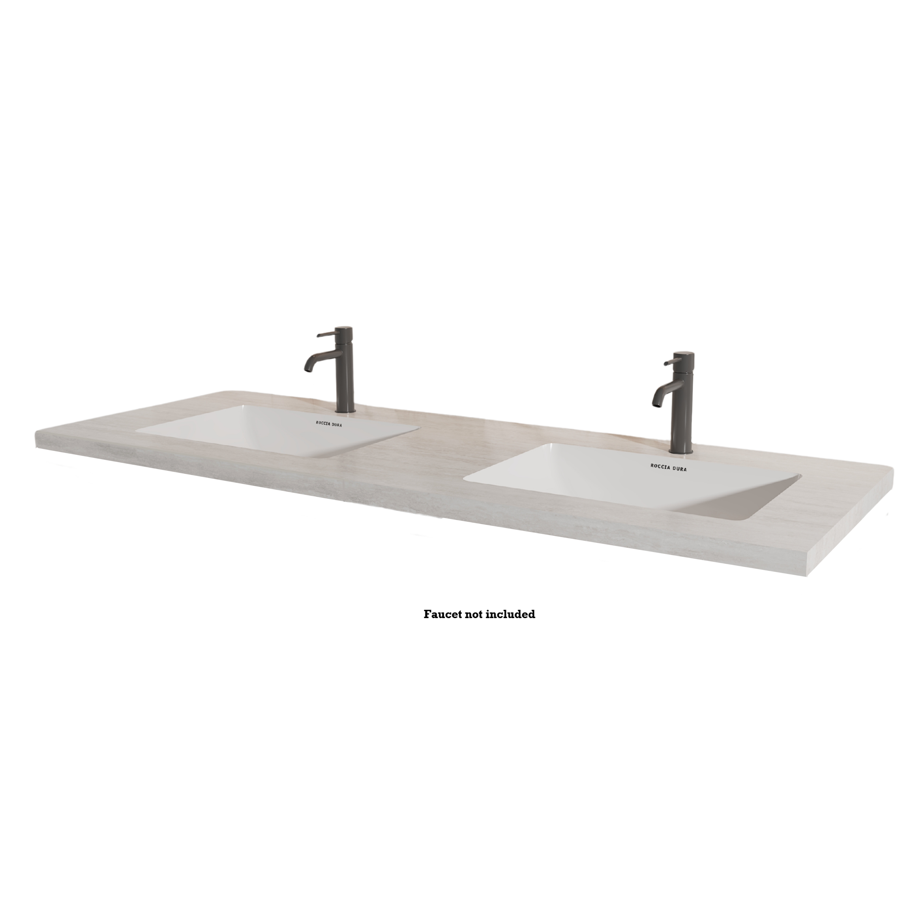 60"Seamless Porcelain Bathroom Vanity Top with Integrated Sink