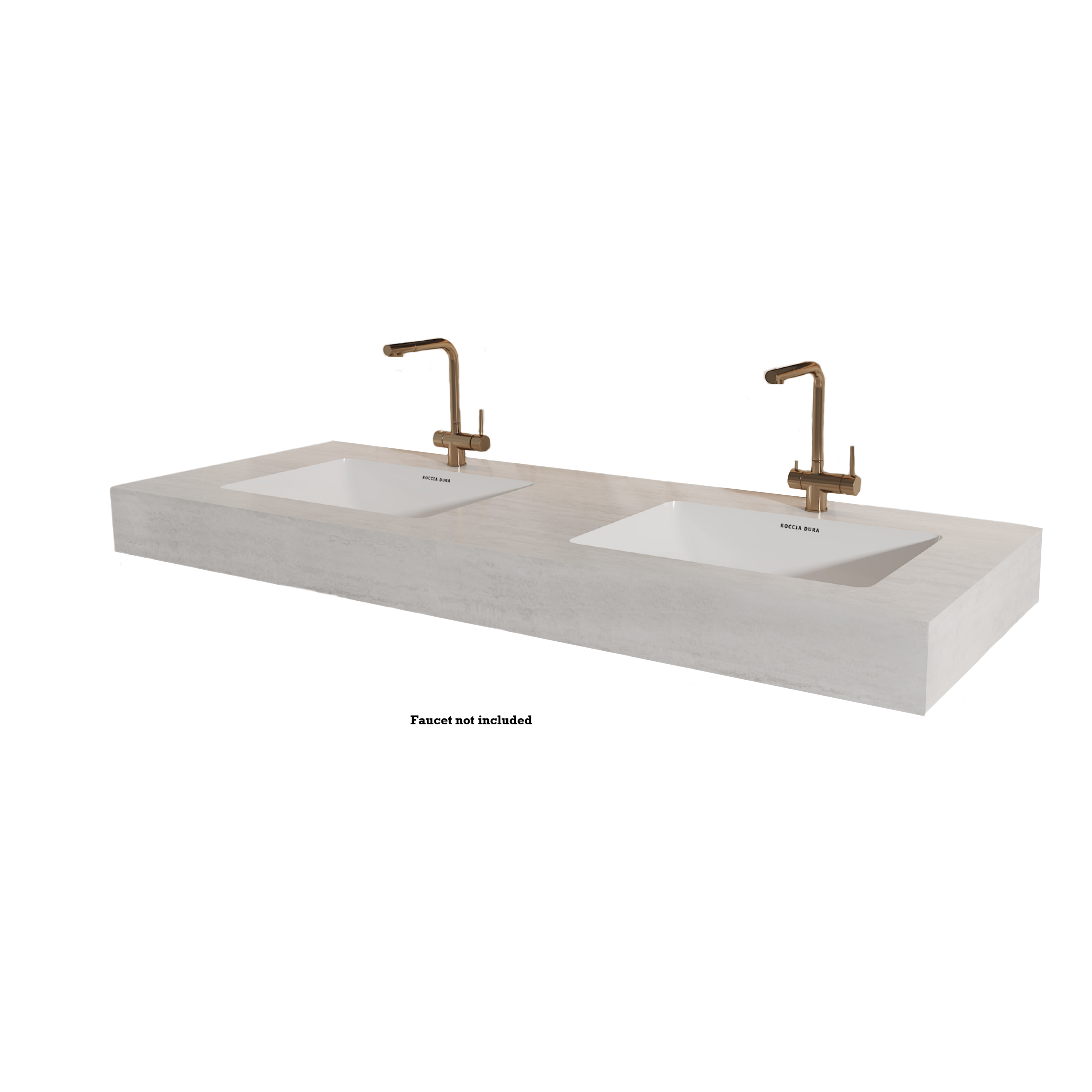 60"Seamless Porcelain Bathroom Vanity Top with Integrated Sink