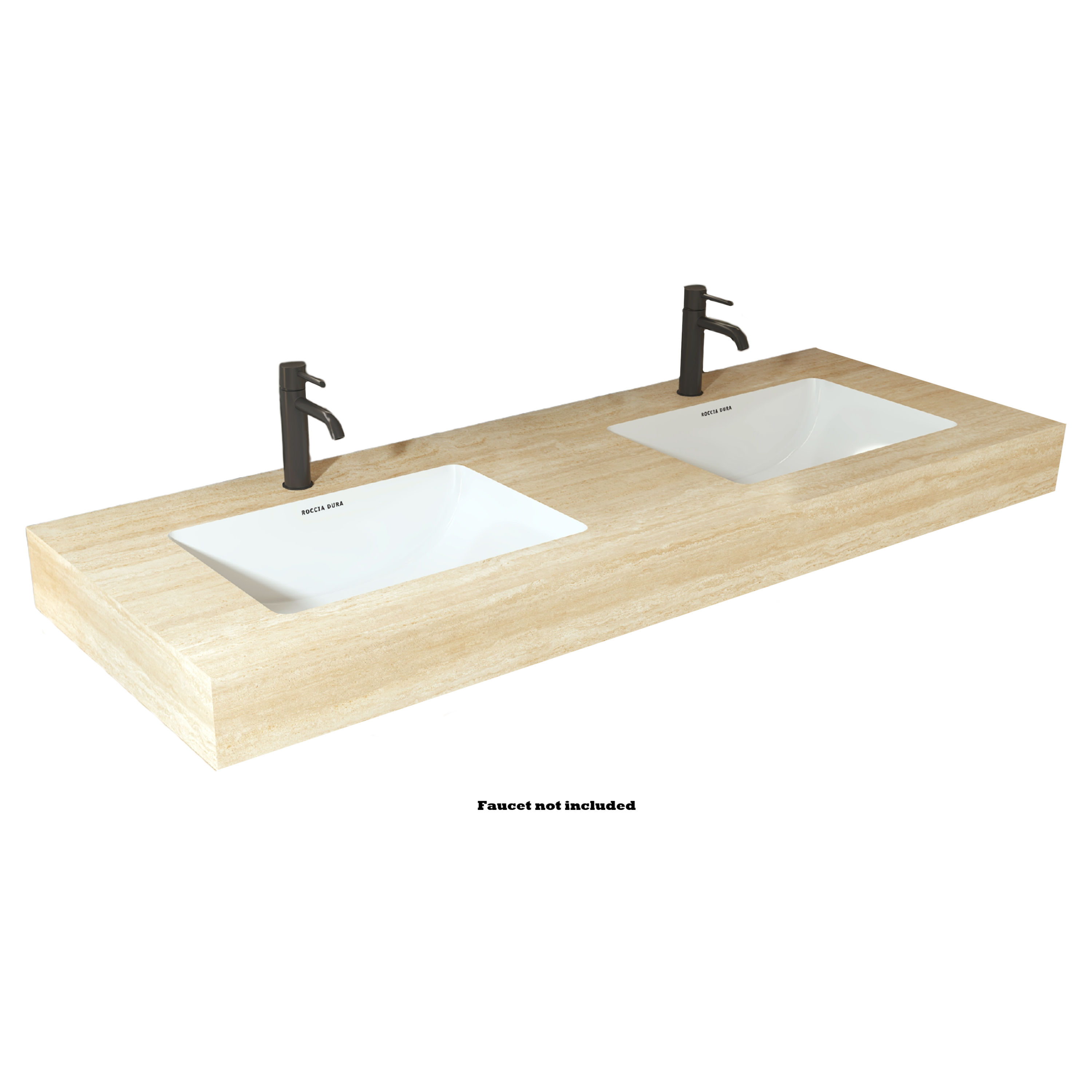 60"Seamless Porcelain Bathroom Vanity Top with Integrated Sink