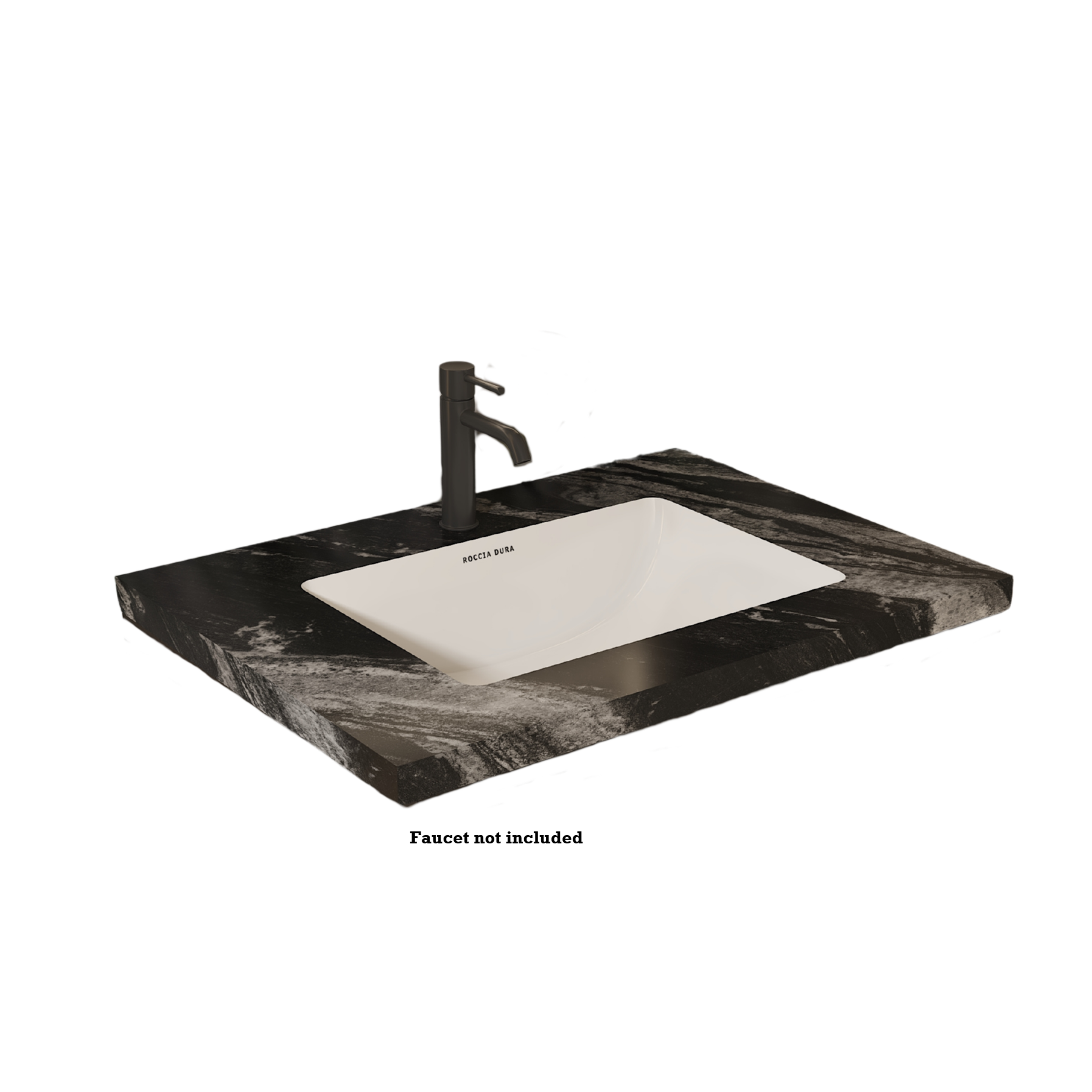 42"Seamless Porcelain Bathroom Vanity Top with Integrated Sink, Single Sink Design