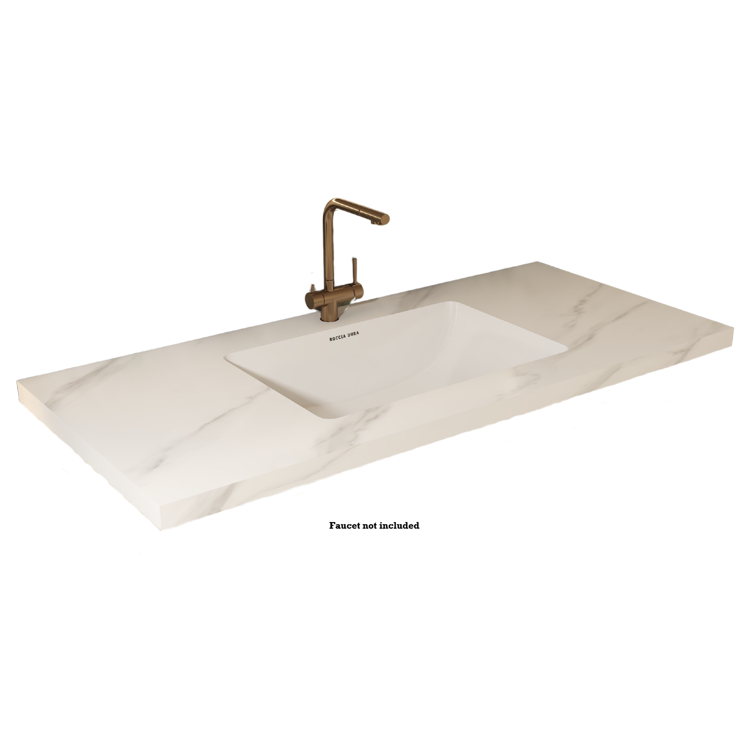 30"Seamless Porcelain Single Sink Bathroom Vanity Top Only with Integrated Sink