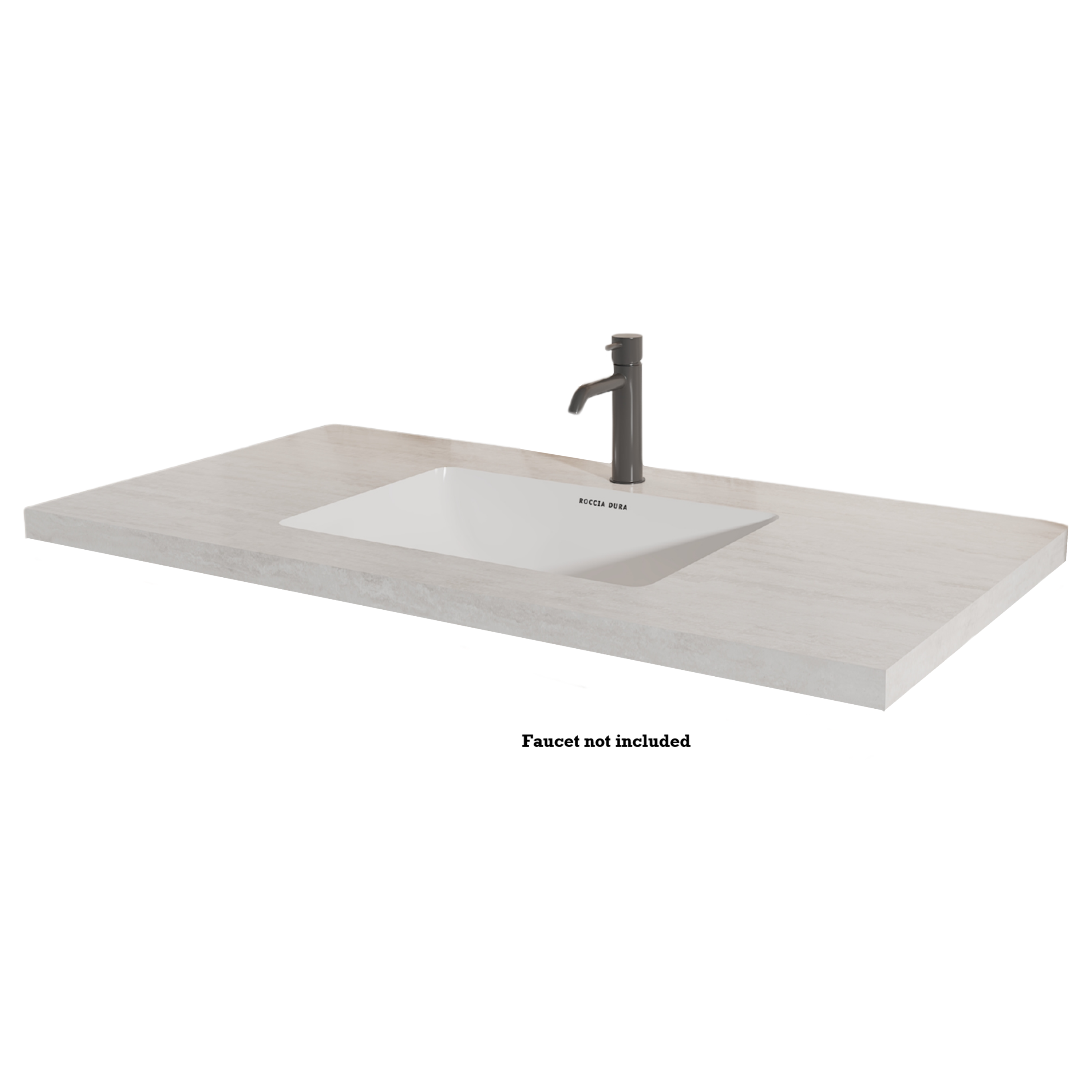42"Seamless Porcelain Bathroom Vanity Top with Integrated Sink, Single Sink Design