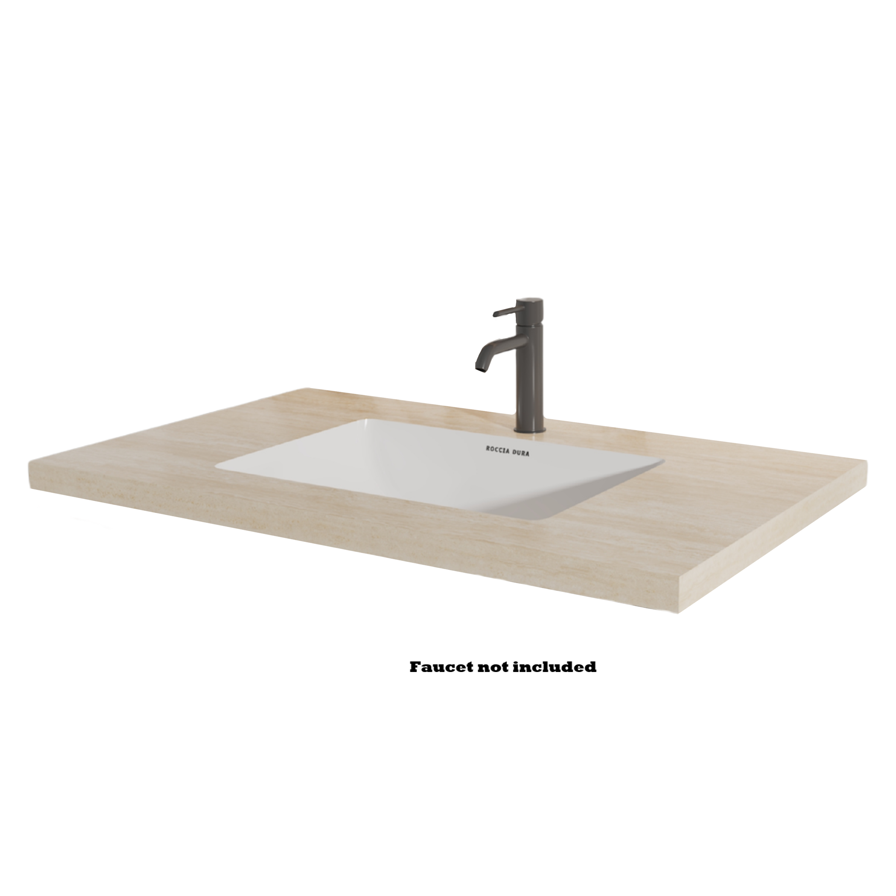 30"Seamless Porcelain Single Sink Bathroom Vanity Top Only with Integrated Sink