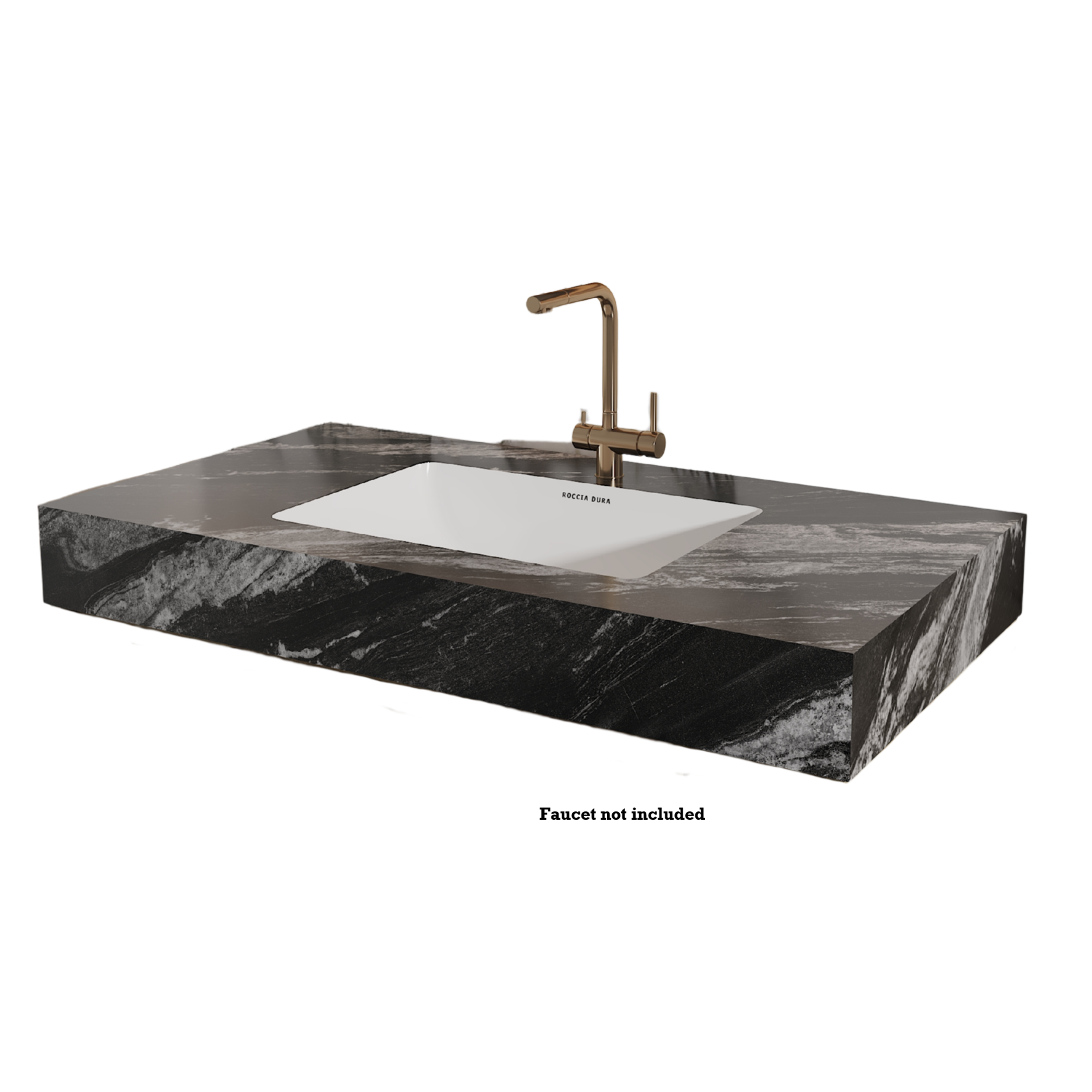 42"Porcelain Seamless Single Sink Bathroom Vanity Top Only