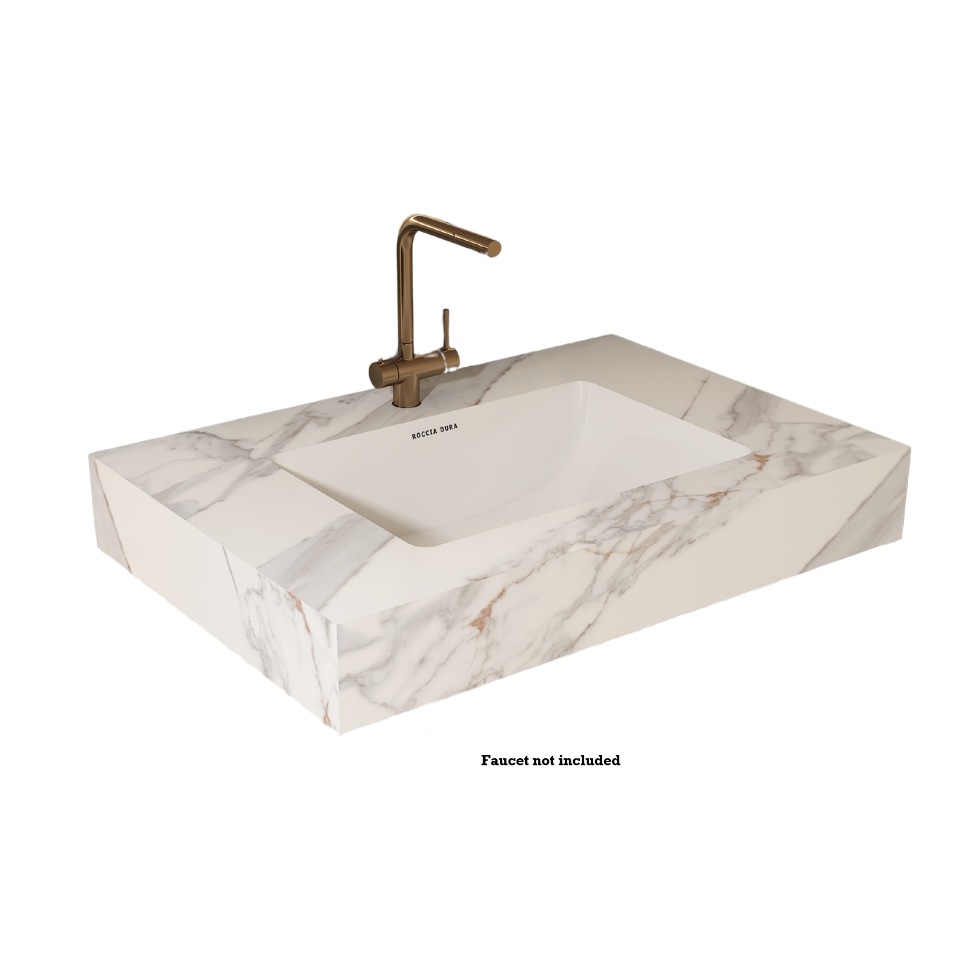 24"Seamless Porcelain Single Sink Bathroom Vanity Top Only with Integrated Sink