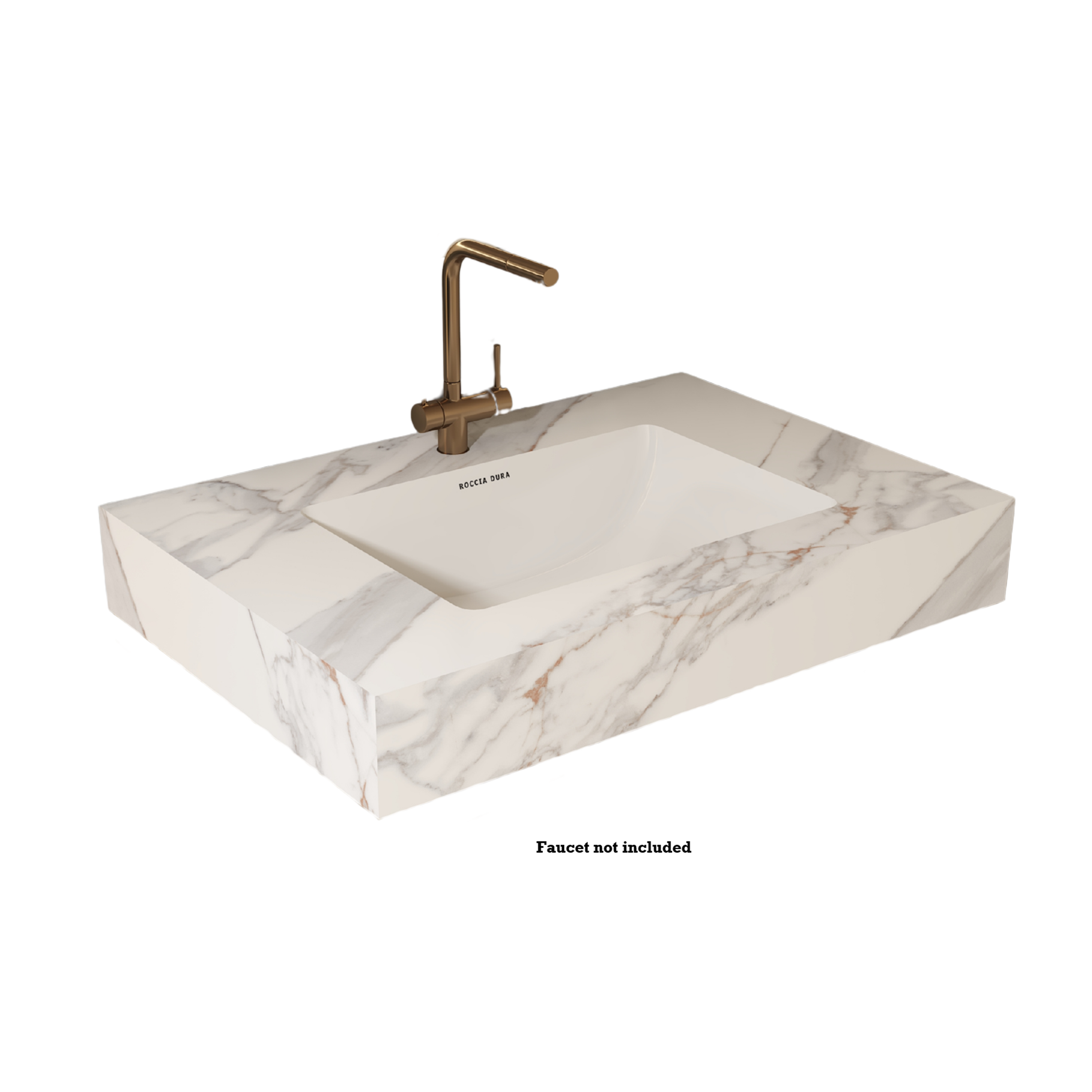 24"Seamless Porcelain Single Sink Bathroom Vanity Top Only with Integrated Sink