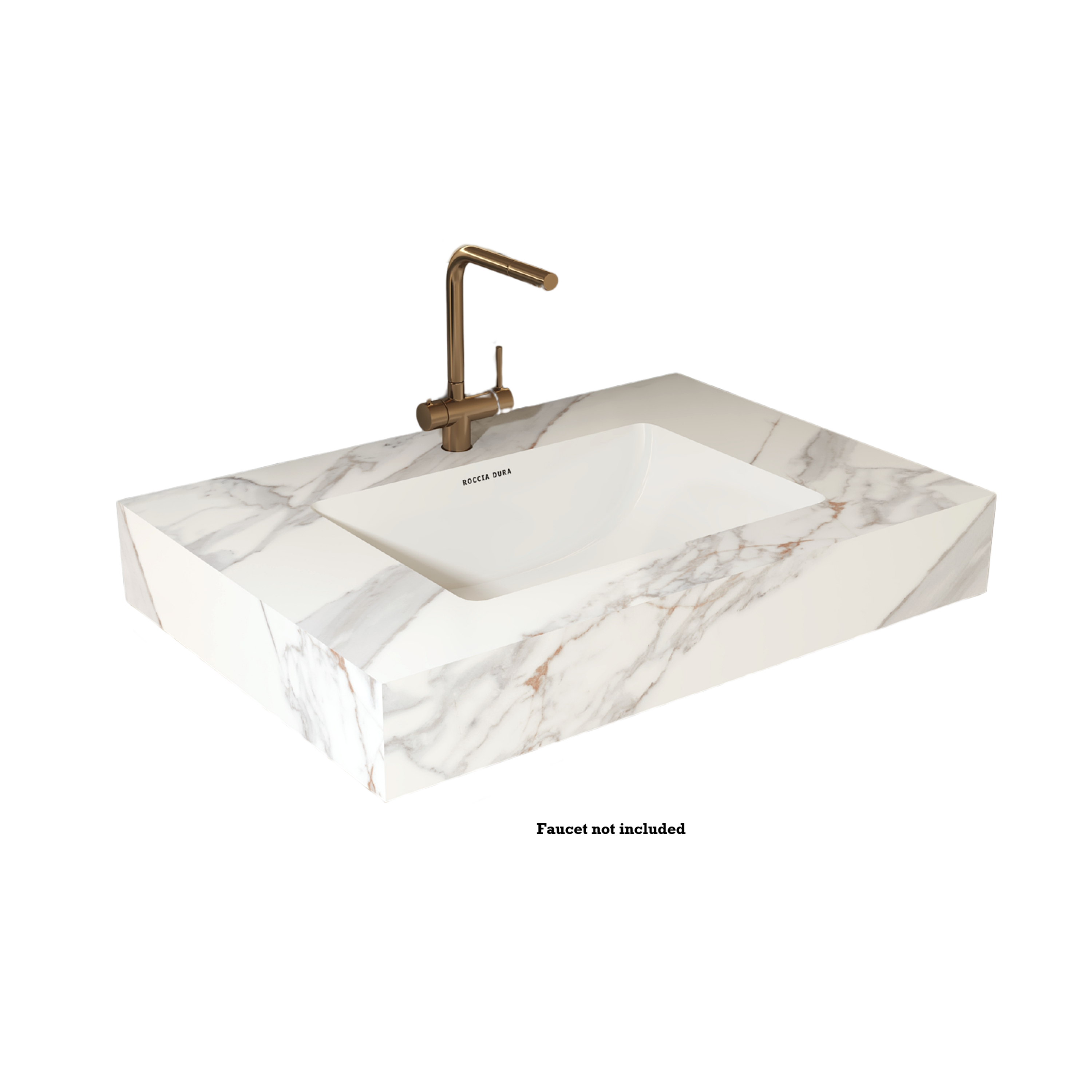 42"Porcelain Seamless Single Sink Bathroom Vanity Top Only