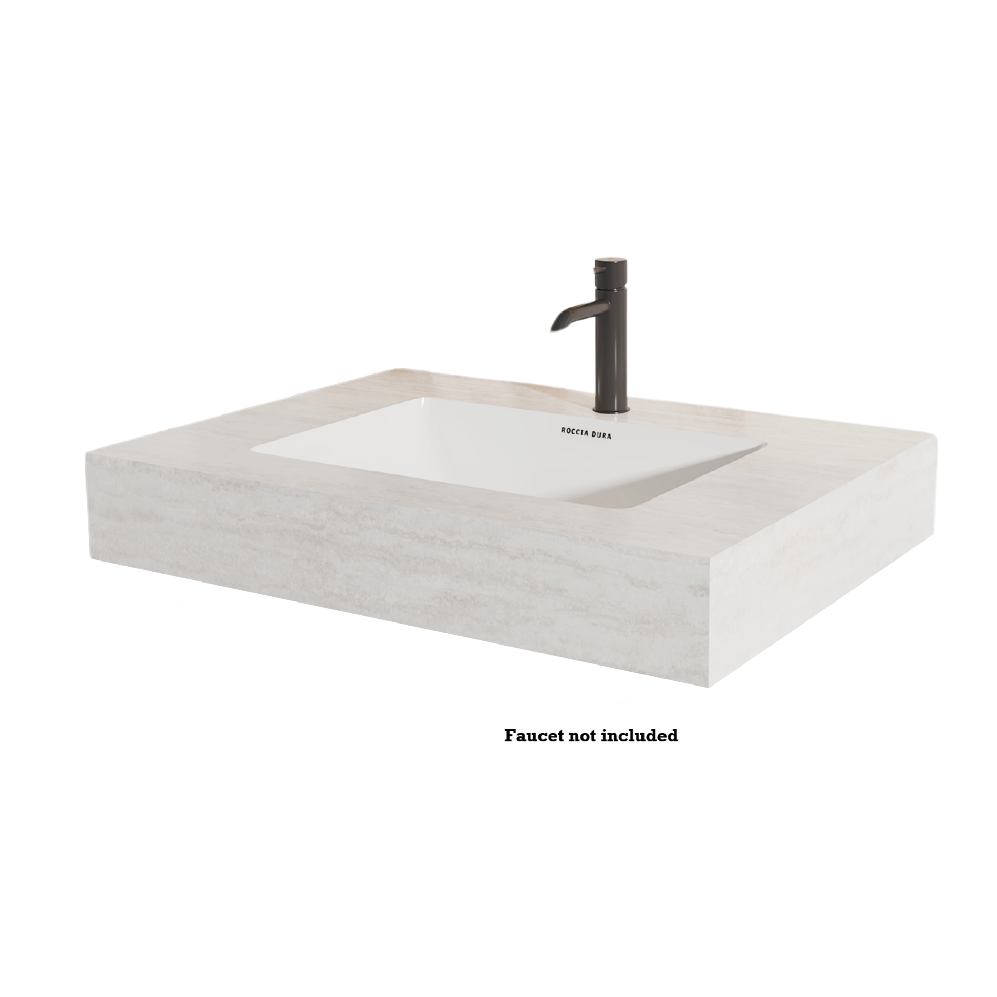 36"Porcelain Seamless Single Sink Bathroom Vanity Top Only