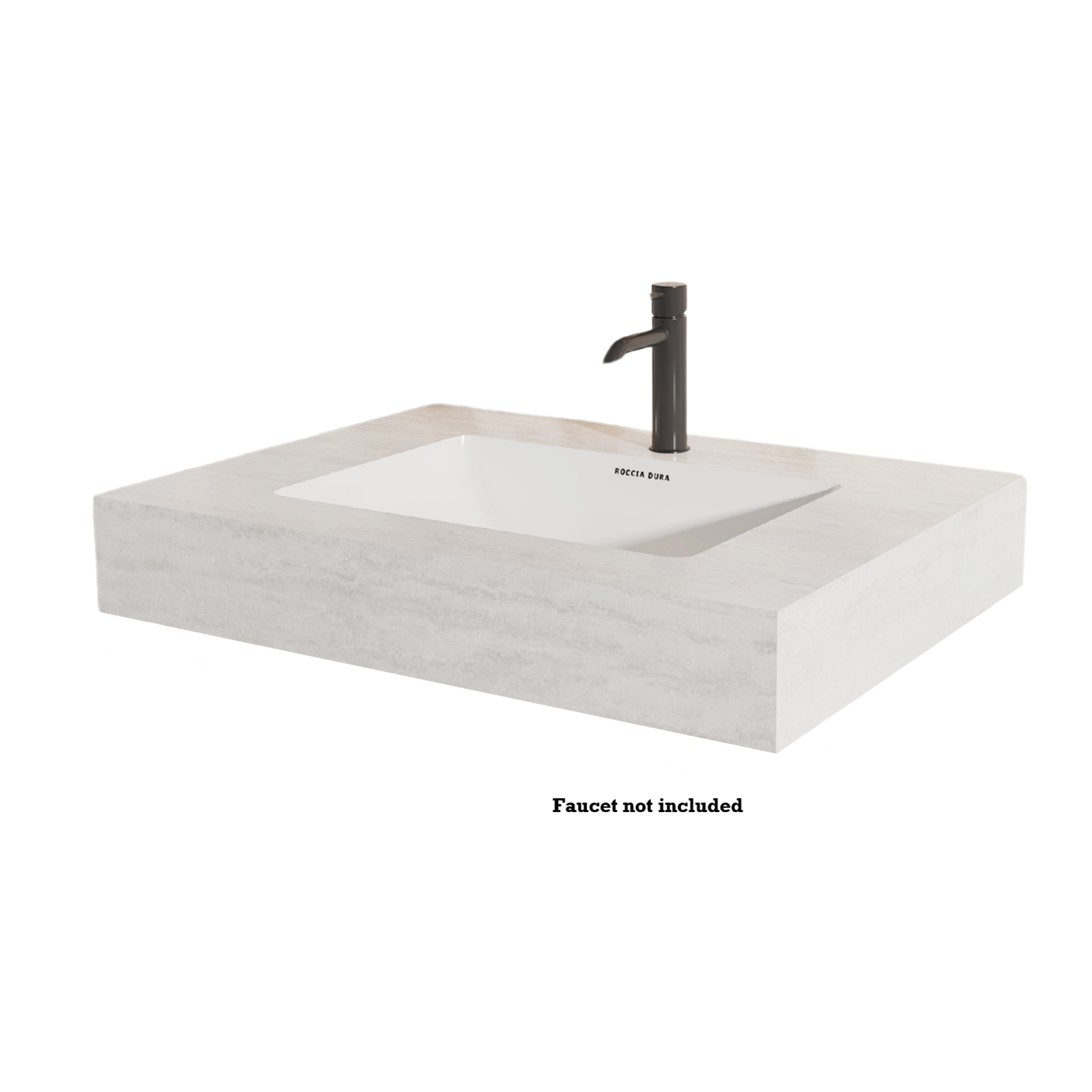 48"Seamless Porcelain Single Sink Bathroom Vanity Top Only with Integrated Sink