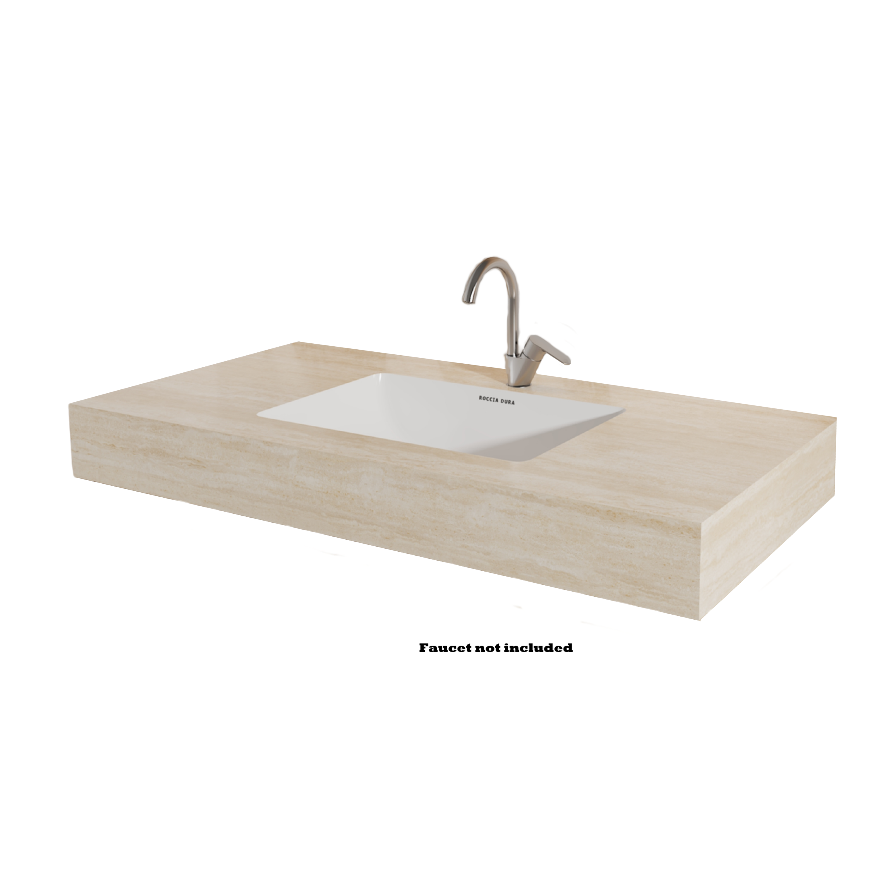 24"Seamless Porcelain Single Sink Bathroom Vanity Top Only with Integrated Sink