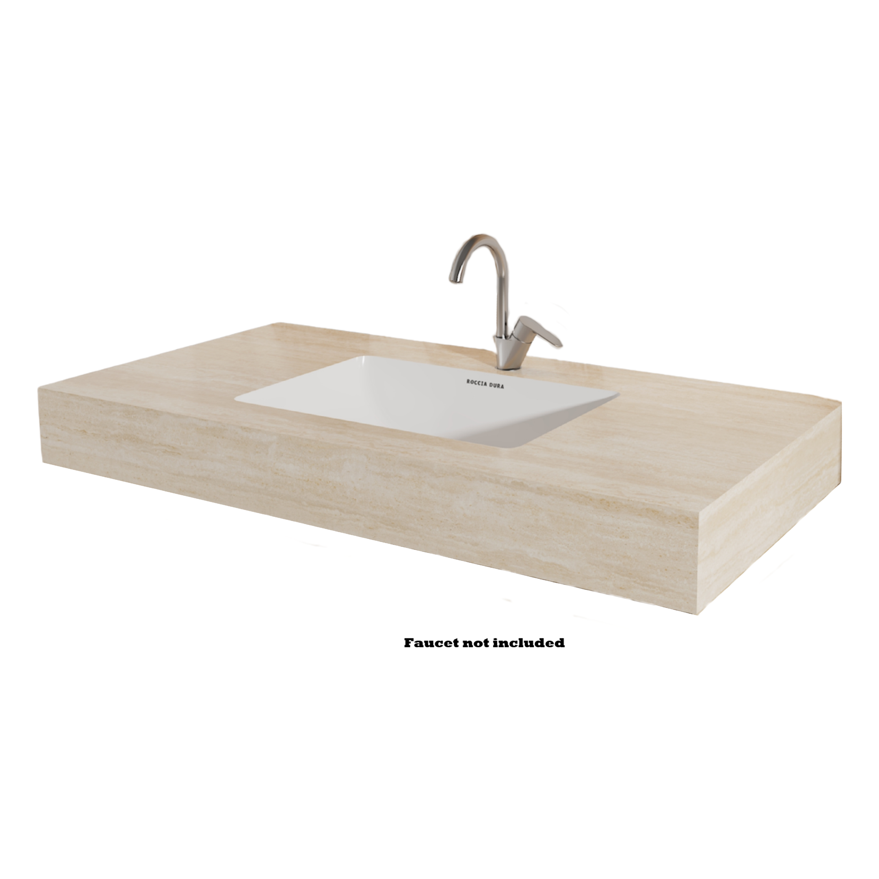 42"Porcelain Seamless Single Sink Bathroom Vanity Top Only