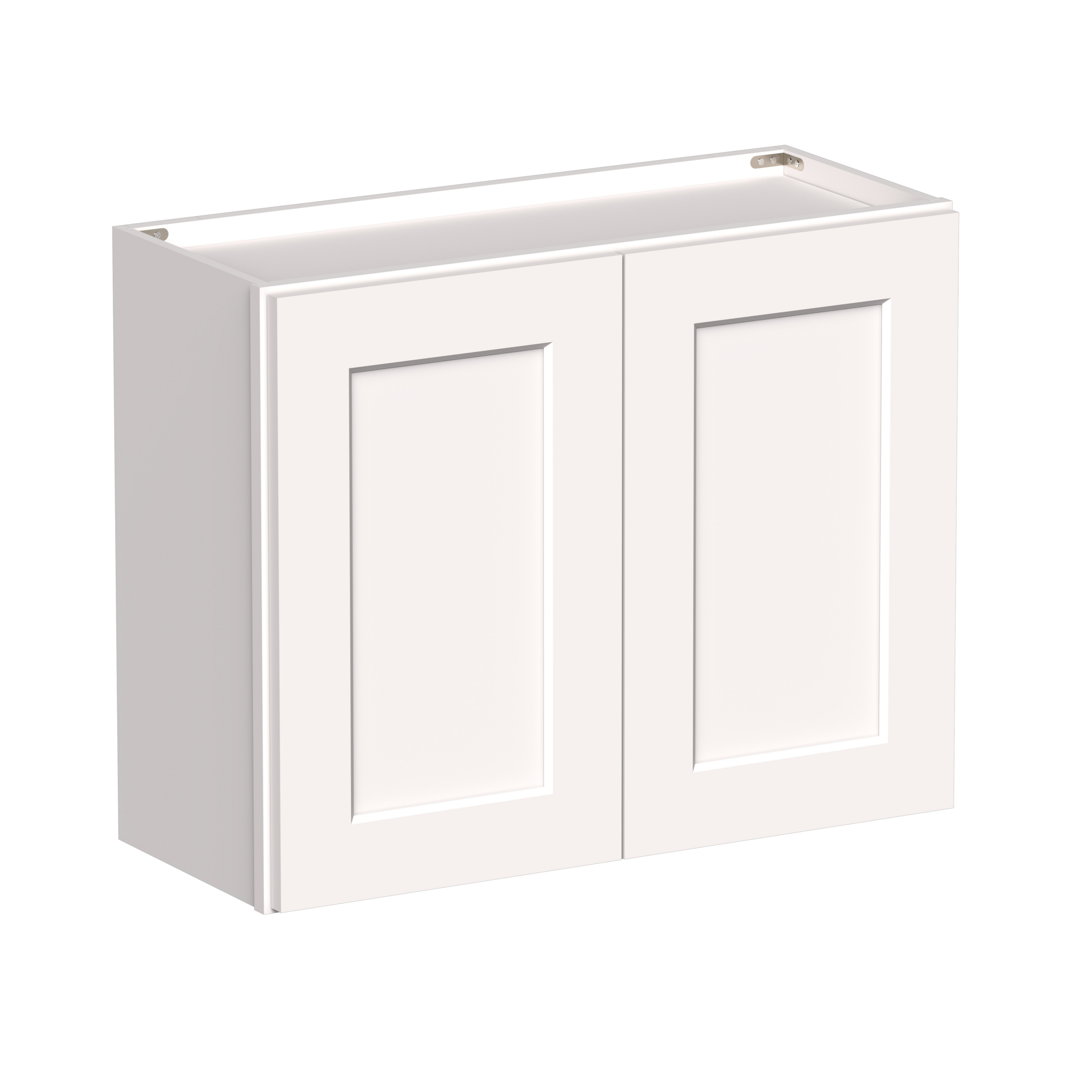 White RTA 30"W x 12"D x 24"H Short Wall Cabinet with 2 Doors and 1 Shelves