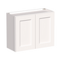 White RTA 30"W x 12"D x 24"H Short Wall Cabinet with 2 Doors and 1 Shelves