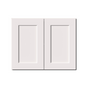 White RTA 30"W x 12"D x 24"H Short Wall Cabinet with 2 Doors and 1 Shelves