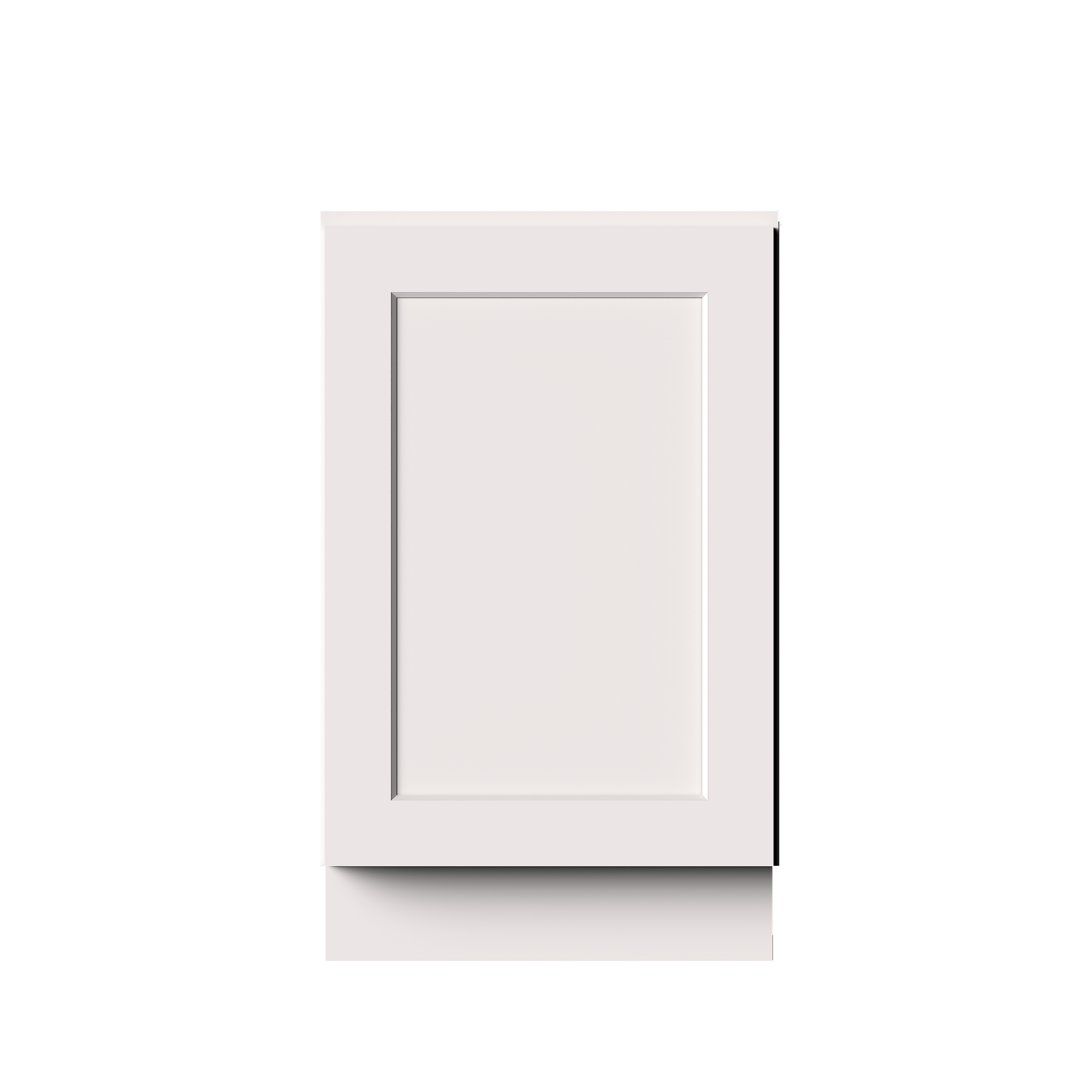 White RTA 21"W x 24"D x 34.5"H Full Height Door Base Cabinet with 1 Door and 1 Shelves