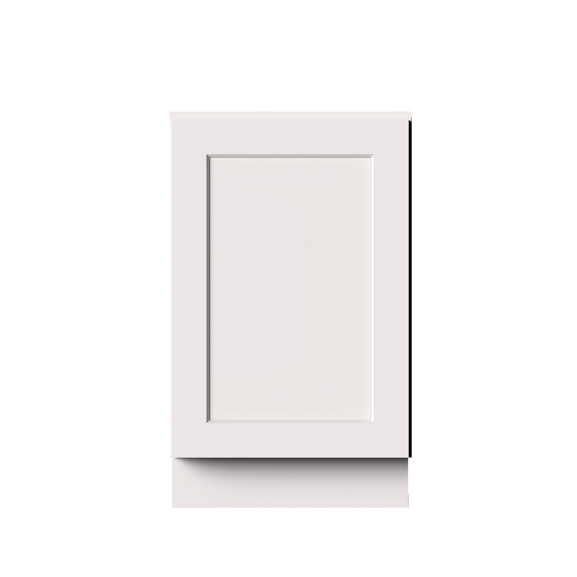 White RTA 21"W x 24"D x 34.5"H Full Height Door Base Cabinet with 1 Door and 1 Shelves