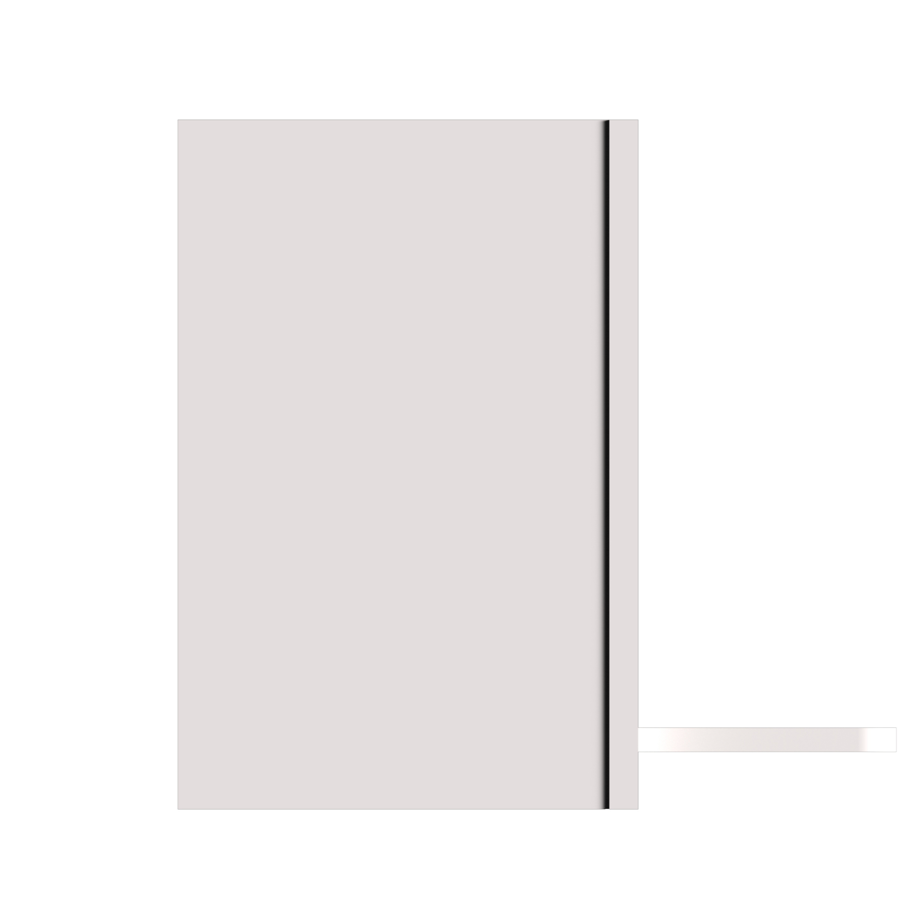 White Shaker RTA 30"W x 12"D x 18"H Wall Microwave Cabinet with 1 Shelves