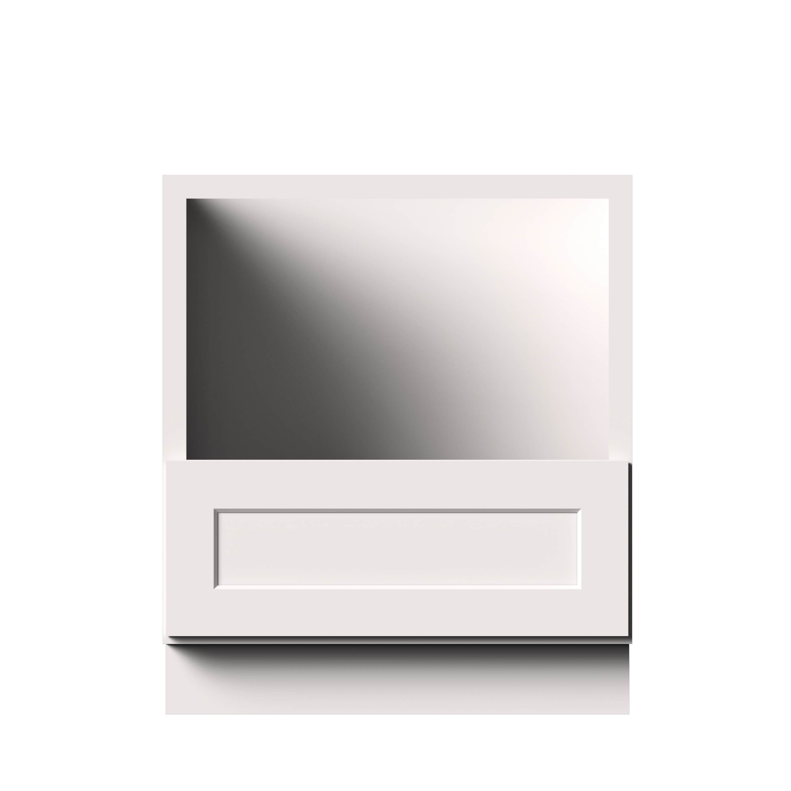White Shaker RTA 30"W x 24"D x 34.5"H Specialty Base Cabinets with 1 Drawer and 1 Door