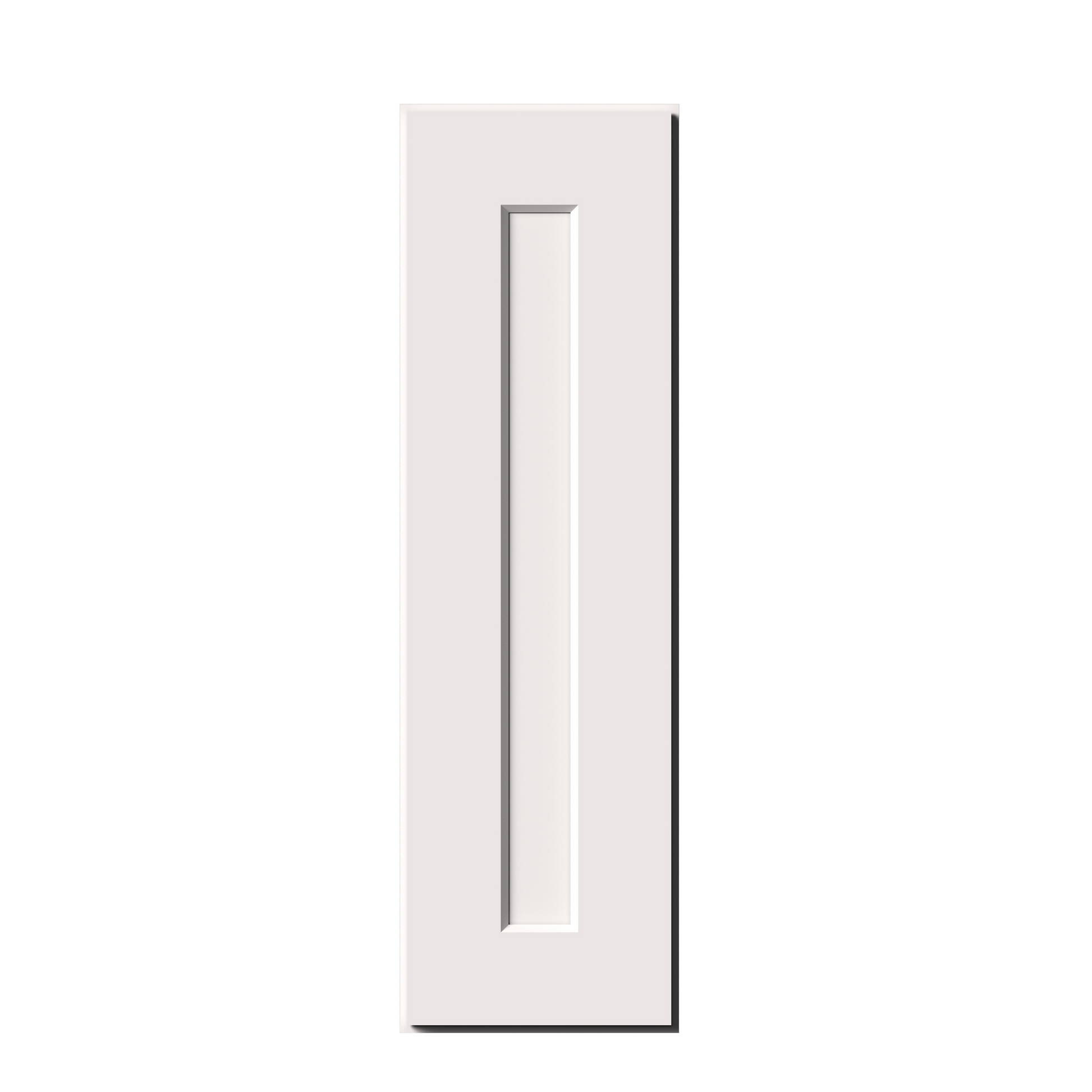 White Shaker RTA 9"W-21"W x 12"D x 30"H/36"H Standard Wall Cabinet with 1 Door and 2 Shelves