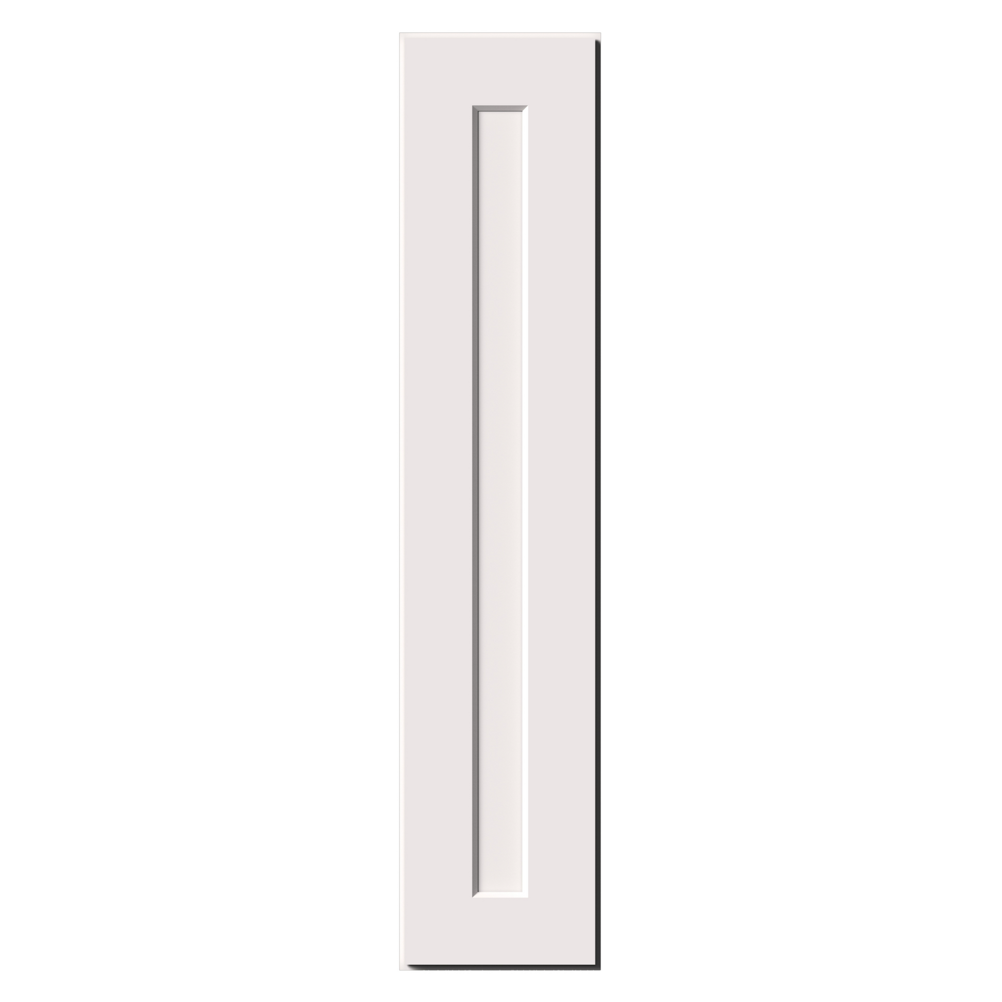 White Shaker RTA 9"W-21"W x 12"D x 42"H Standard Wall Cabinet with 1 Door and 3 Shelves